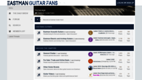What Eastmanguitarfans.com website looked like in 2020 (3 years ago)
