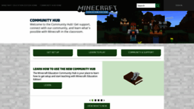 What Educommunity.minecraft.net website looked like in 2020 (3 years ago)