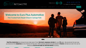 What Europlusautomotive.com website looked like in 2020 (3 years ago)