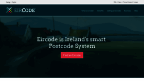 What Eircode.ie website looked like in 2020 (3 years ago)