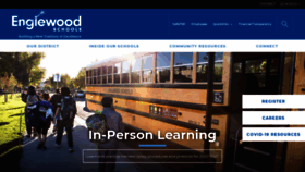 What Englewoodschools.org website looked like in 2020 (3 years ago)