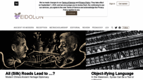 What Eidolon.pub website looked like in 2020 (4 years ago)