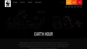 What Earthhour.org.za website looked like in 2020 (3 years ago)