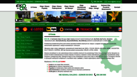What Eko-oil.pl website looked like in 2020 (3 years ago)