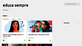 What Educasempre.com website looked like in 2020 (3 years ago)