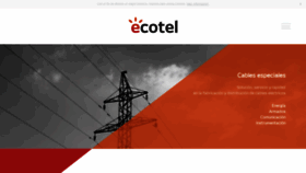 What Ecotel-cable.com website looked like in 2020 (3 years ago)