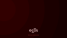 What Ecos.la website looked like in 2020 (3 years ago)