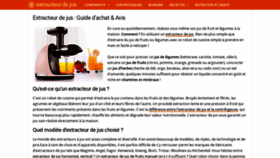 What Extracteur-de-jus.com website looked like in 2020 (3 years ago)