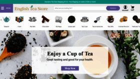 What Englishteastore.com website looked like in 2020 (3 years ago)