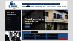 What Eltesoroinmobiliaria.com website looked like in 2020 (3 years ago)