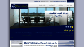 What Eurotraining.co website looked like in 2020 (3 years ago)