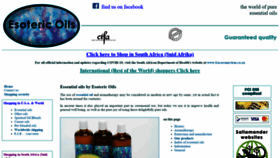 What Essentialoils.co.za website looked like in 2020 (3 years ago)