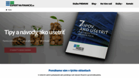What Expertnafinancie.sk website looked like in 2020 (3 years ago)