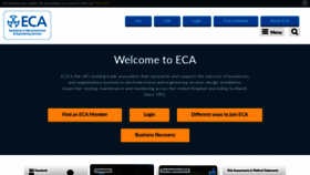 What Eca.co.uk website looked like in 2020 (3 years ago)