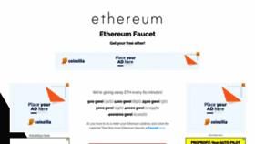 What Ethereumfaucet.info website looked like in 2020 (3 years ago)