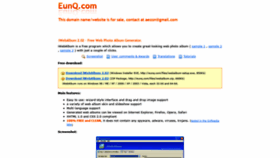 What Eunq.com website looked like in 2020 (3 years ago)