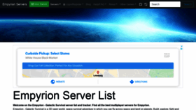 What Empyrion-servers.com website looked like in 2020 (3 years ago)