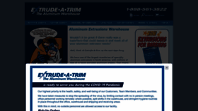 What Extrude-a-trim.com website looked like in 2020 (3 years ago)