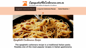 What Espaguetisalacarbonara.com.es website looked like in 2020 (3 years ago)