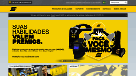 What Esab.com.br website looked like in 2020 (3 years ago)