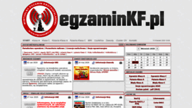 What Egzaminkf.pl website looked like in 2020 (3 years ago)