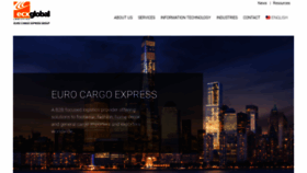 What Eurocargo.com website looked like in 2020 (5 years ago)