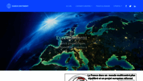 What Eurocontinent.eu website looked like in 2020 (3 years ago)