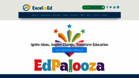 What Excelined.org website looked like in 2020 (5 years ago)