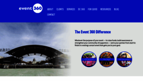 What Event360.com website looked like in 2020 (3 years ago)