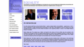 What Eliewieselfoundation.org website looked like in 2020 (3 years ago)