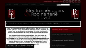 What Electromenagerslaval.com website looked like in 2020 (3 years ago)