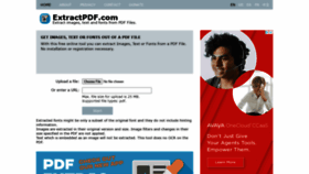 What Extractpdf.com website looked like in 2020 (3 years ago)