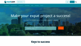What Expat.com website looked like in 2020 (3 years ago)