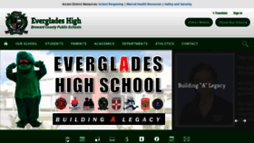 What Evergladeshs.org website looked like in 2020 (3 years ago)