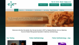What Eyevet.ie website looked like in 2020 (3 years ago)