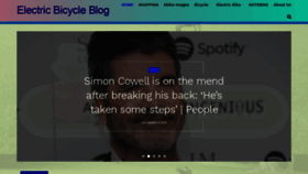 What Electricbicycleblog.com website looked like in 2020 (4 years ago)