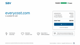 What Everycost.com website looked like in 2020 (3 years ago)