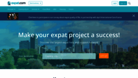 What Expat-blog.com website looked like in 2020 (5 years ago)
