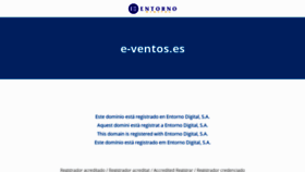 What E-ventos.es website looked like in 2020 (3 years ago)