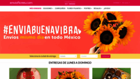 What Enviaflores.com website looked like in 2020 (3 years ago)