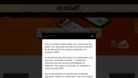 What Ecostaff.fr website looked like in 2020 (3 years ago)