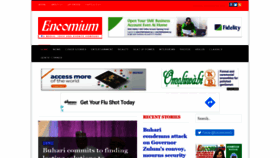 What Encomium.ng website looked like in 2020 (4 years ago)