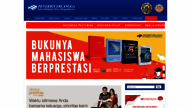 What Erlangga.co.id website looked like in 2020 (4 years ago)
