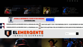 What Elemergente.com website looked like in 2020 (3 years ago)