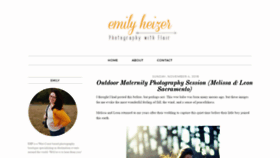 What Emilyheizer.com website looked like in 2020 (3 years ago)