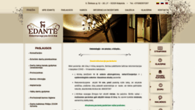 What Edante.lt website looked like in 2020 (3 years ago)