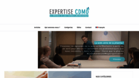 What Expertise-cdmo.fr website looked like in 2020 (3 years ago)