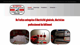 What Electricien91.fr website looked like in 2020 (3 years ago)