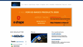 What Eurogeosurveys.org website looked like in 2020 (3 years ago)
