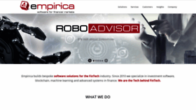 What Empirica-software.com website looked like in 2020 (3 years ago)